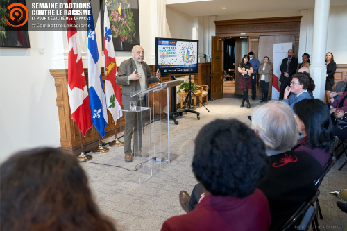 Frantz Voltaire, président de la SACR, et son discours lors du lancement de la SACR 2023.
