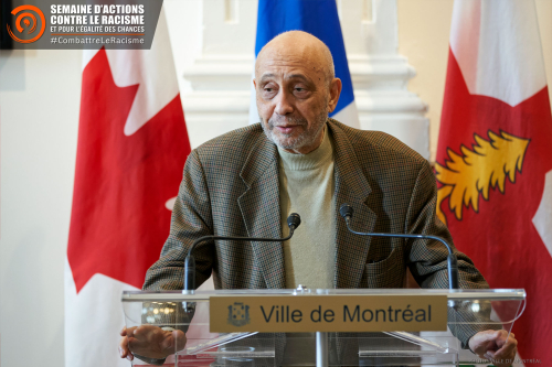 M. Frantz Voltaire, président de la SACR, a prononcé un discours lors du lancement de la 24e édition de la SACR.