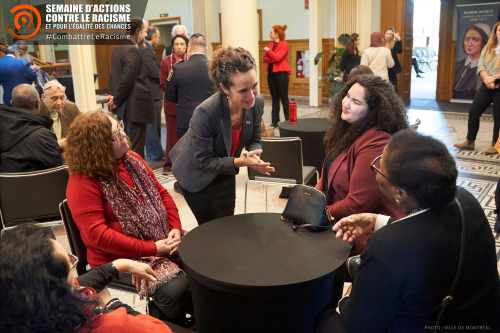 Les représentantes de la Ville de Montréal ont accueilli les invités lors du lancement de la SACR 2023.